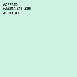 #CFF3E2 - Aero Blue Color Image